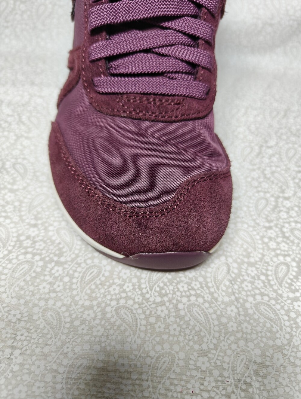 XERO Wynn Minimalist Nylon Athletic Burgundy Sneaker Women's Shoe Sz 5 - Picture 6 of 9